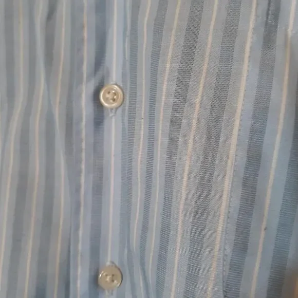 Dockers Men's White and Blue Shirt - Picture 4 of 6